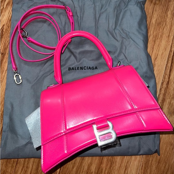 BALENCIAGA WOMEN’S HOURGLASS SMALL HANDBAG - Picture 5 of 7